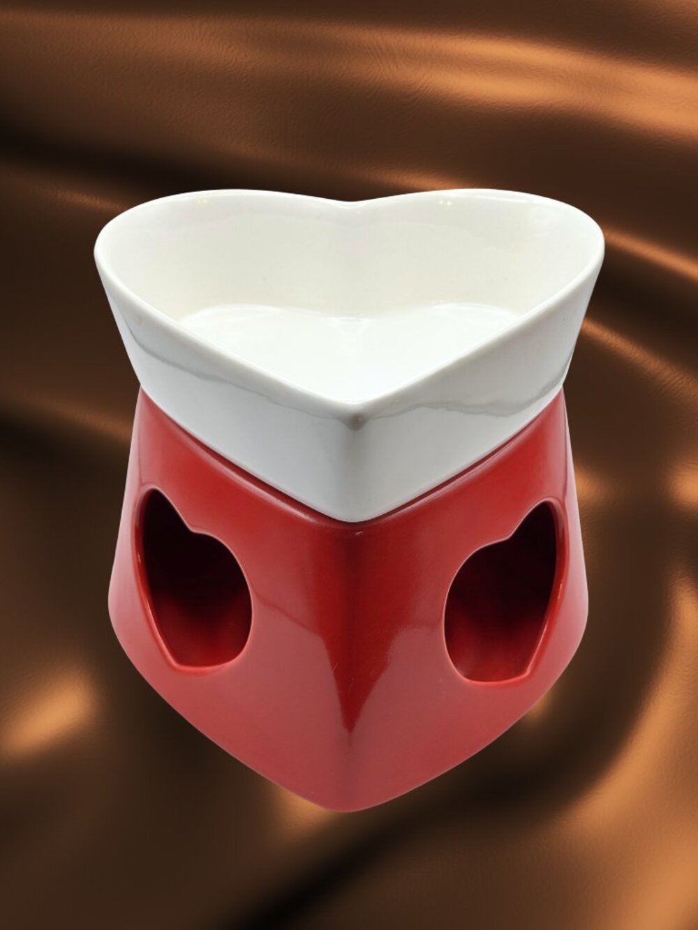 Avon Lovely Heart Fondue Pot